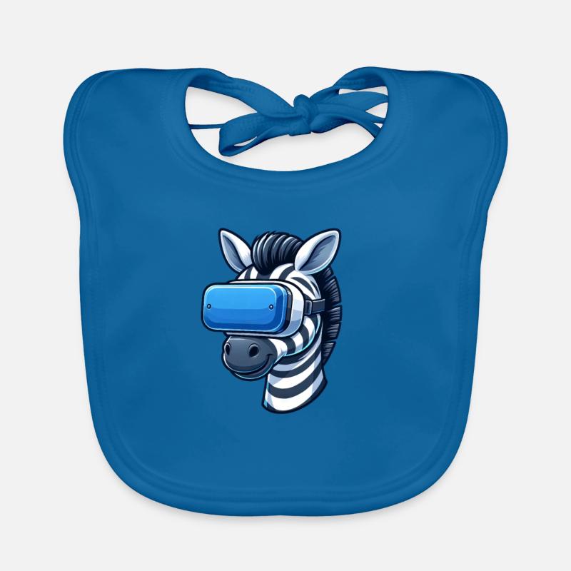 Cool Zebra VR Gamer Bavoir bio Bébé