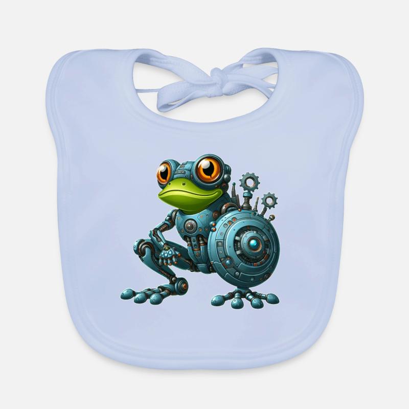 Cyborg grenouille crapaud crapaud robot robot design Bavoir bio Bébé