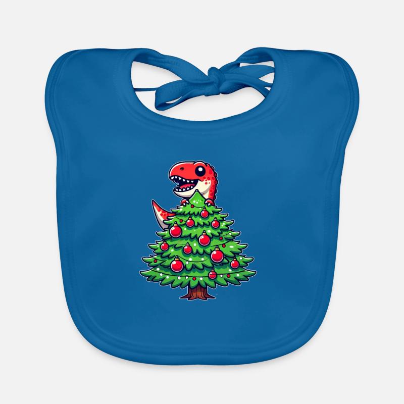 Bande dessinée mignonne T-Rex Noël Bavoir bio Bébé