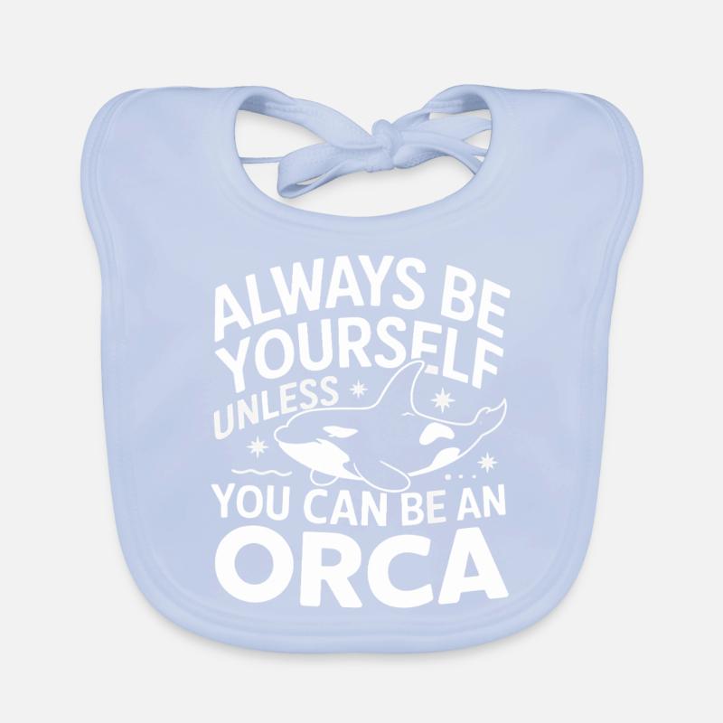 Orque Épaulard Océan Animal Baleines Bavoir bio Bébé