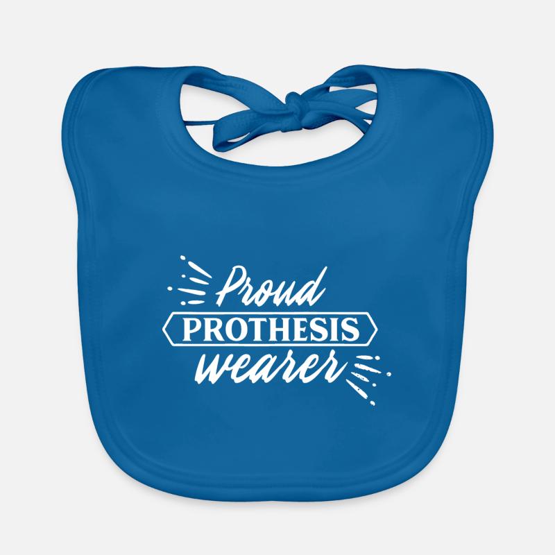 Prothesenträger Prothese Prothesen Bionik - Baby Bio-Lätzchen - Pfauenblau