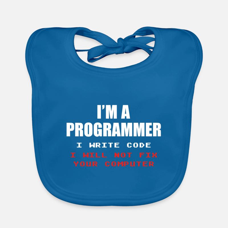 Programmierer Geek Computer Programmierung Coder L Baby Bio-Lätzchen