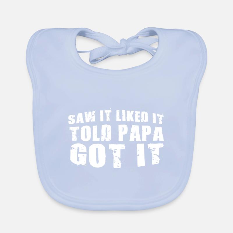 Saw It Liked It Told Papa Got It 11 Baby Bio-Lätzchen