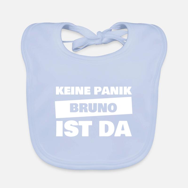 First name Bruno Organic Baby Bibs