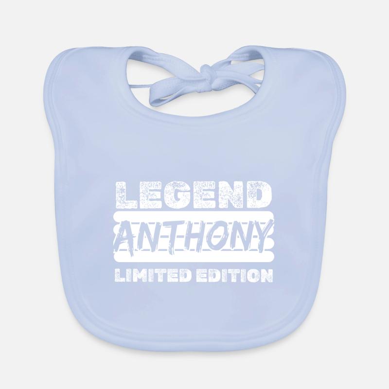 First name Anthony Organic Baby Bibs