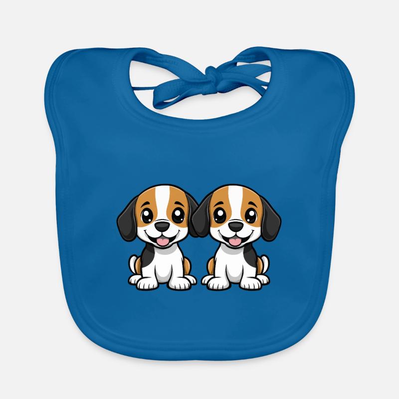 Beagle Hund Comic Baby Bio-Lätzchen