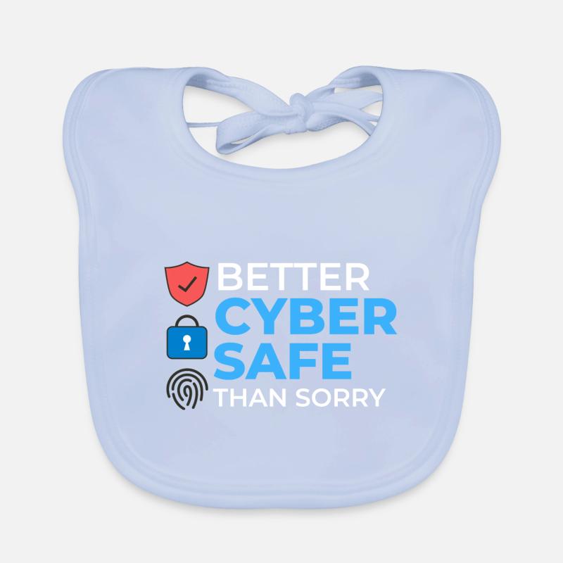Cyber Security Information Computer Sicherheit Baby Bio-Lätzchen
