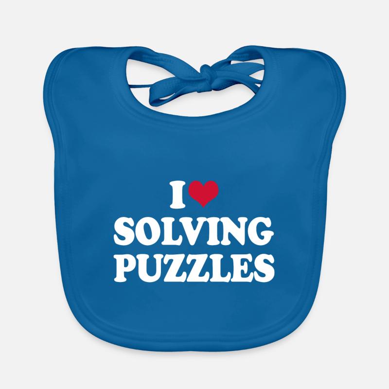 Puzzle I Love Solving Puzzles Organic Baby Bibs