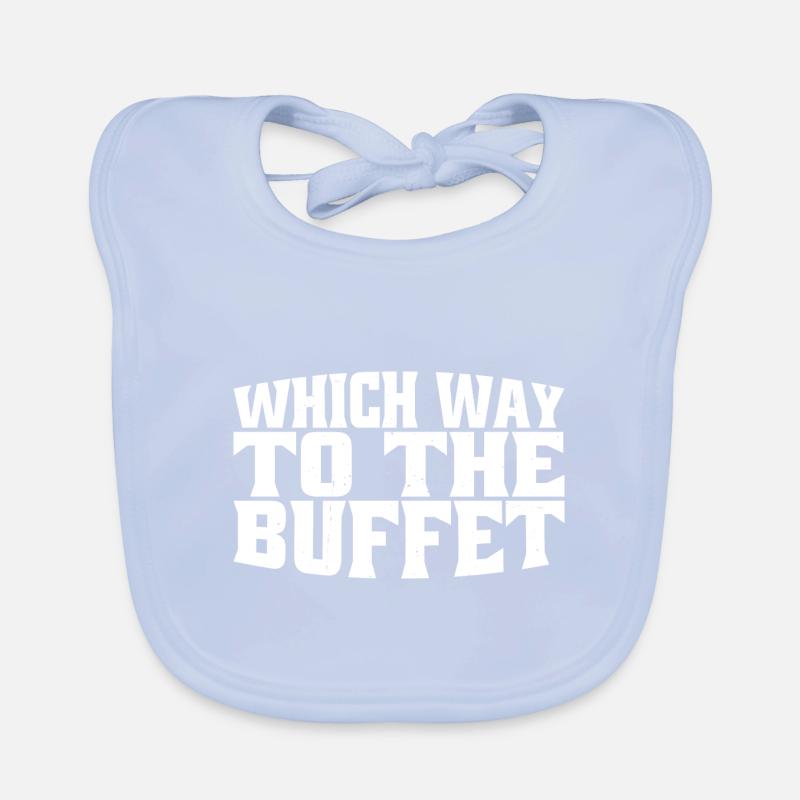 Which Way To The Buffet 29 Organic Baby Bibs