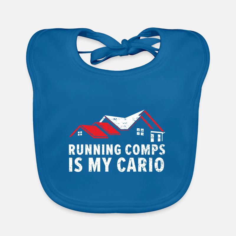 Running comps is my cardio house Immobi Organic Baby Bibs