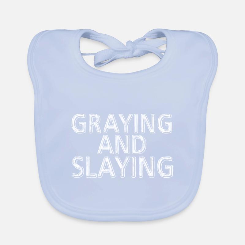 Graying And Slaying 3 Baby Bio-Lätzchen