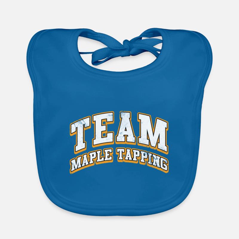 team maple tapping Design Baby Bio-Lätzchen