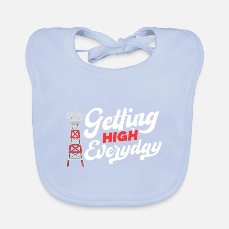 Getting High Every Day High-Altitude Climbing Organic Baby Bibs
