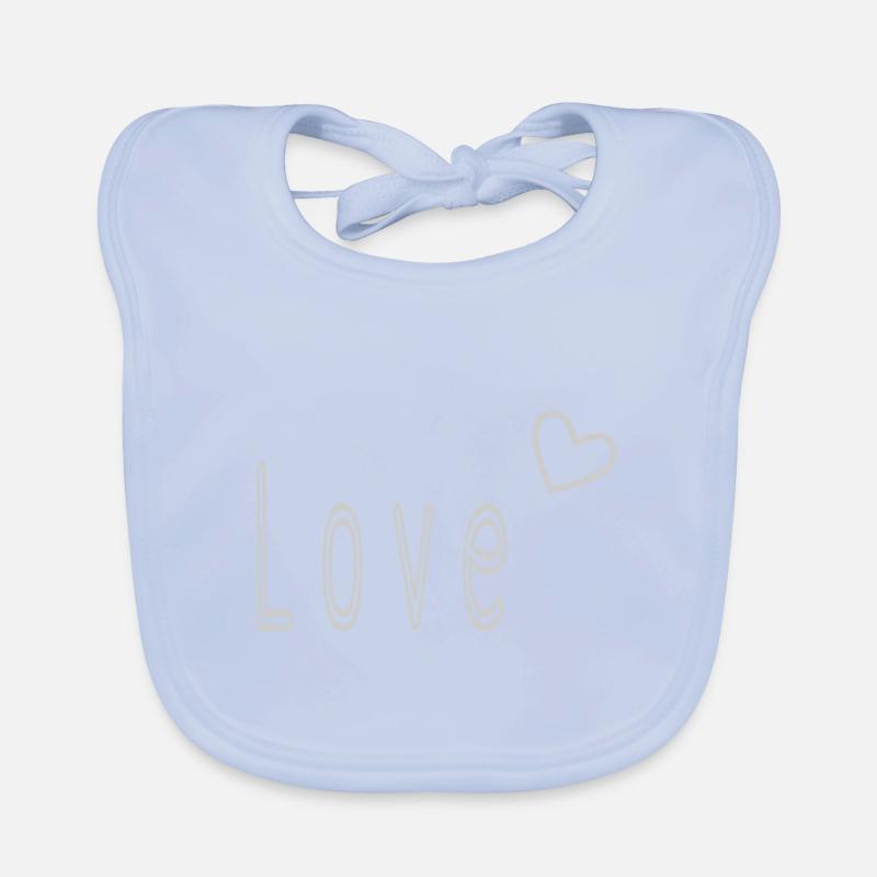 VALENTINSTAG. ICH LIEBE DICH. ICH LIEBE DICH. LIEBE. LIEBE Baby Bio-Lätzchen