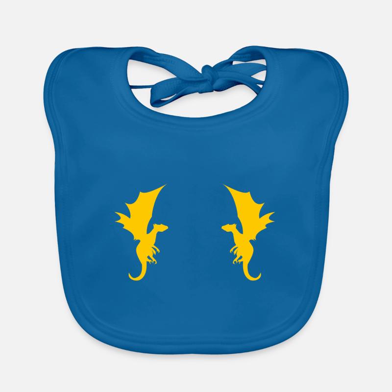 Drache Drachen Muster Baby Bio-Lätzchen