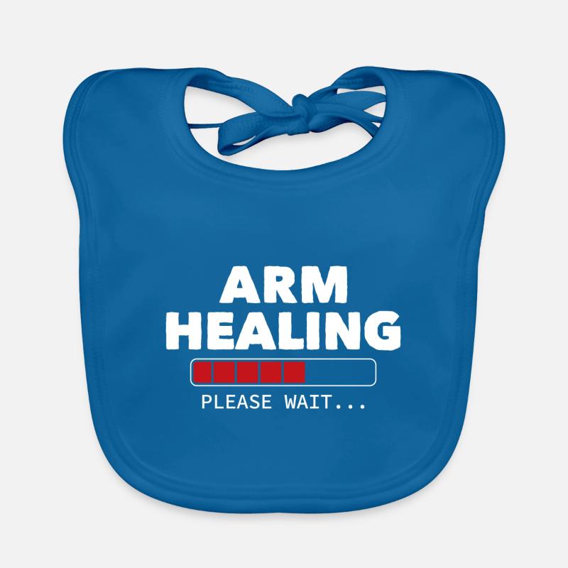 Arm Healing Please Wait Baby Bio-Lätzchen