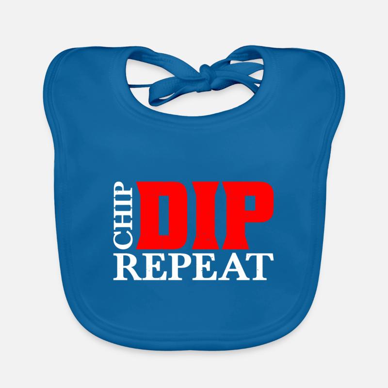 Chip Dip Repeat 12 Bavoir bio Bébé