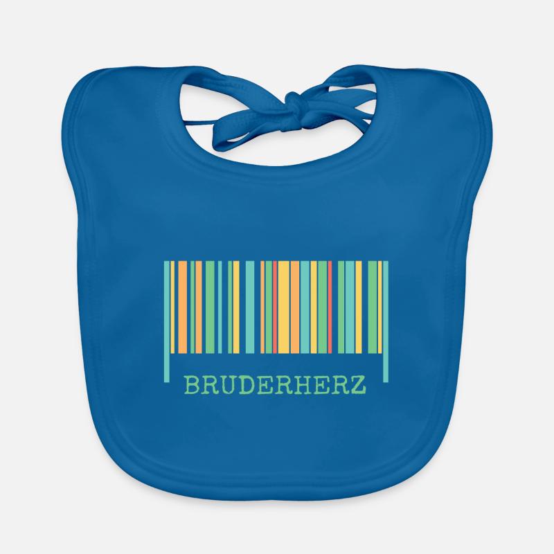 Strichcode bruderherz Baby Bio-Lätzchen