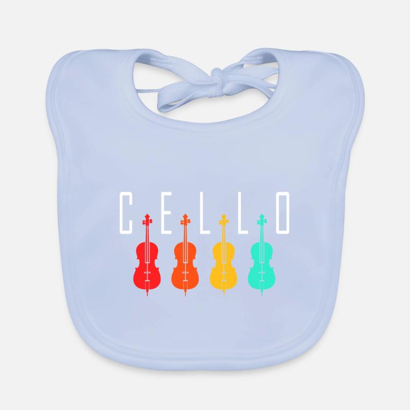 Cello Player - Cellist Organic Baby Bibs