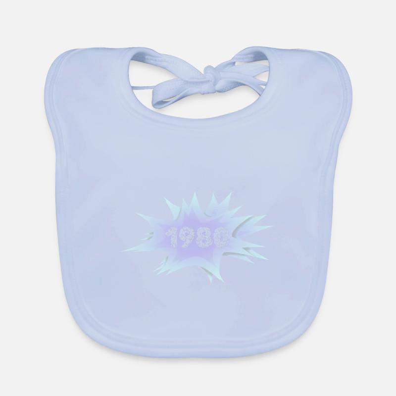 Speech Bubble 1980 Organic Baby Bibs