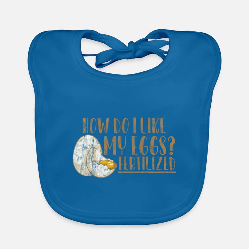 How Do I Like My Eggs, Fertilized 3 Organic Baby Bibs