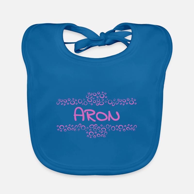 Aron as a first name Organic Baby Bibs
