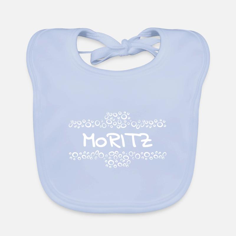 First name Moritz Organic Baby Bibs