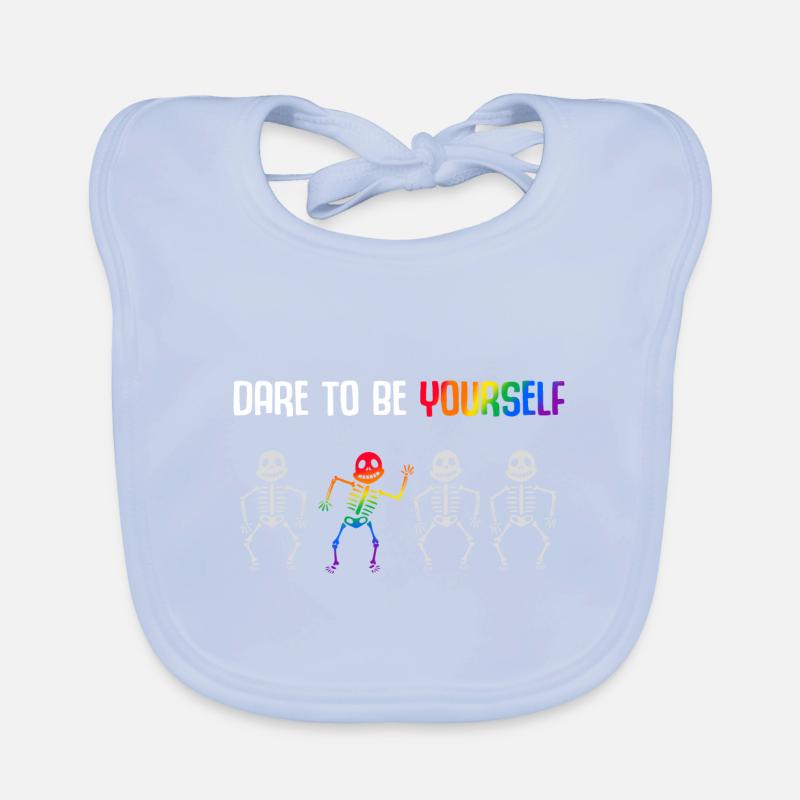 LGBT Pride Equal Rights Colorful Rainbow Organic Baby Bibs