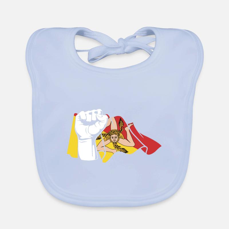 Faust Sicile Sicile Bavoir bio Bébé
