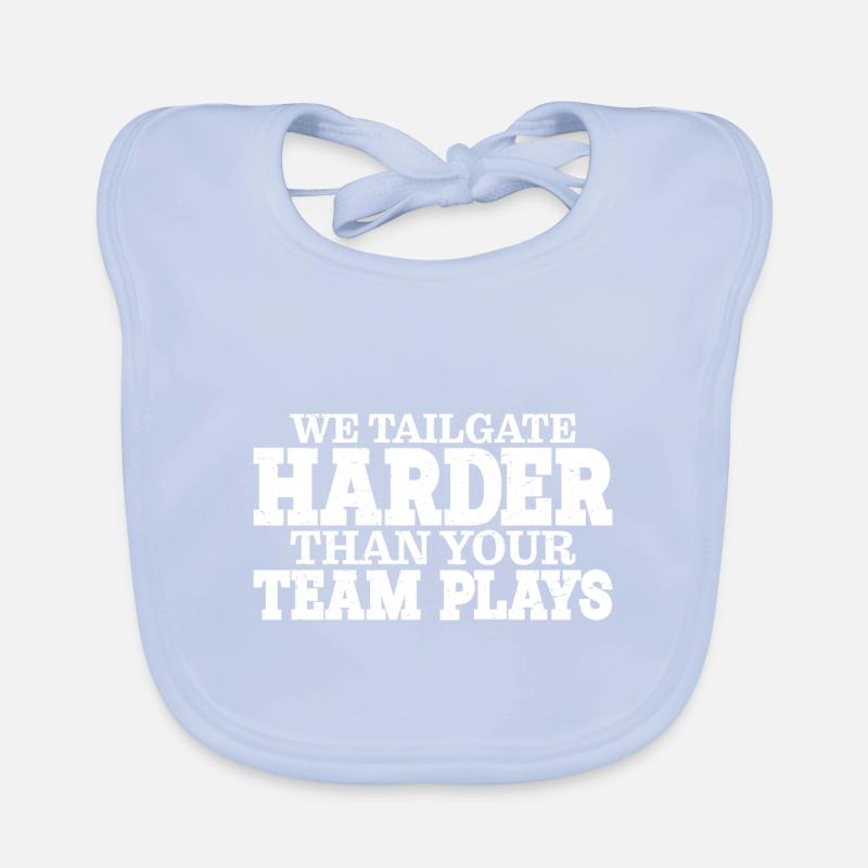 We Tailgate Harder Than Your Team Plays 3 Organic Baby Bibs