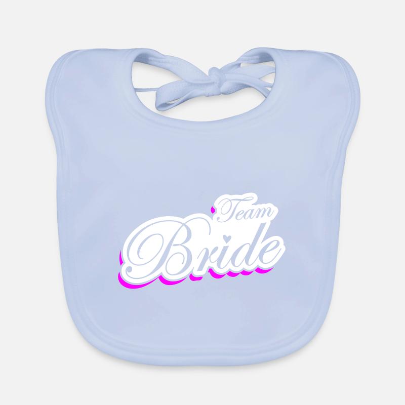 Team Bride Wedding Organic Baby Bibs
