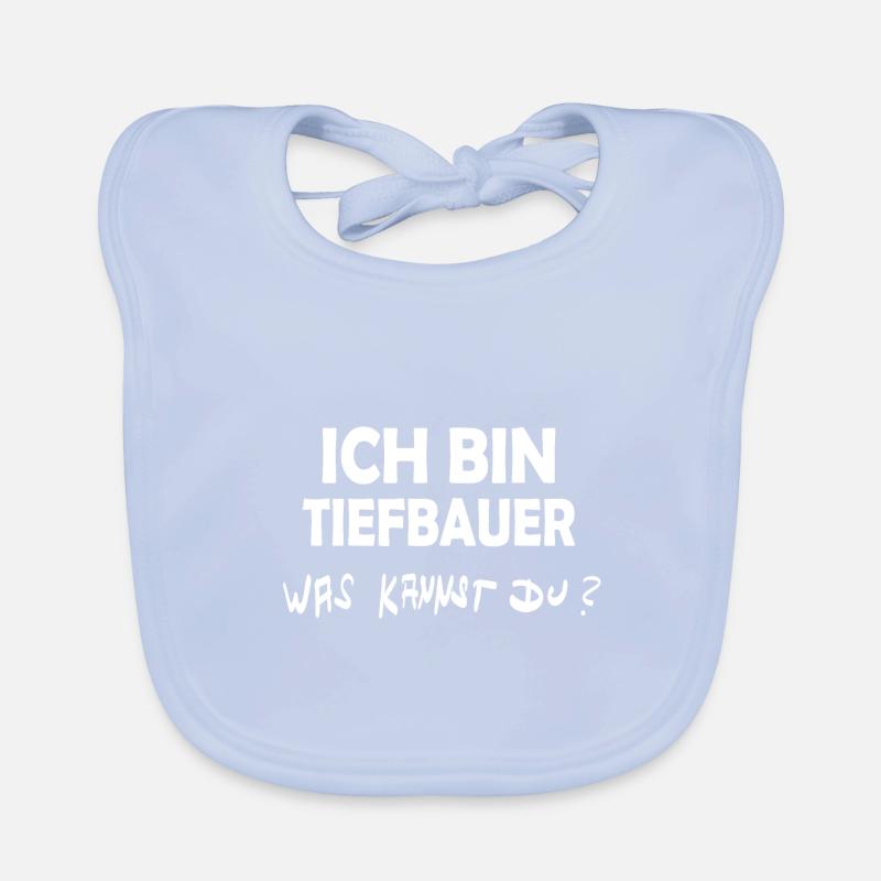 Beruf Tiefbauer Baby Bio-Lätzchen