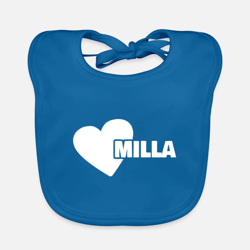 Milla comme prénom Bavoir bio Bébé