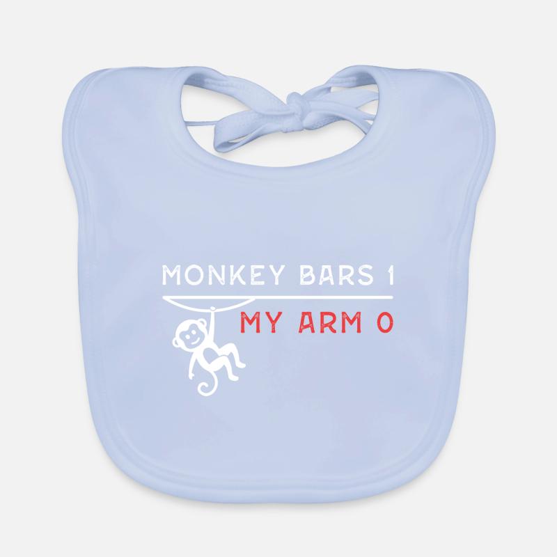 Monkey Bars 1 - Mein Arm 0 Baby Bio-Lätzchen