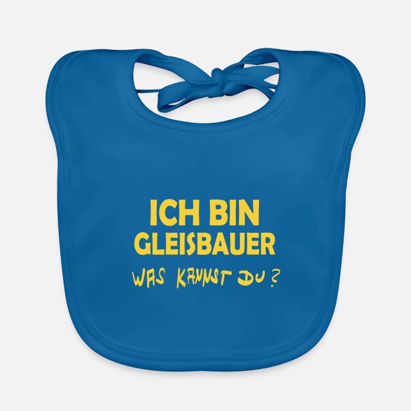 Beruf Gleisbauer Baby Bio-Lätzchen