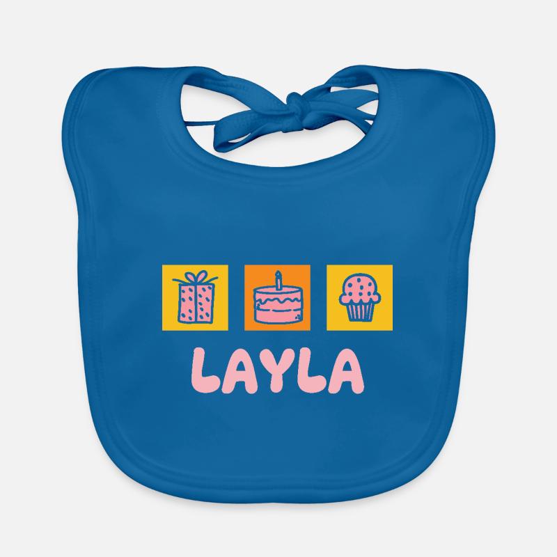 Layla as a given name Organic Baby Bibs