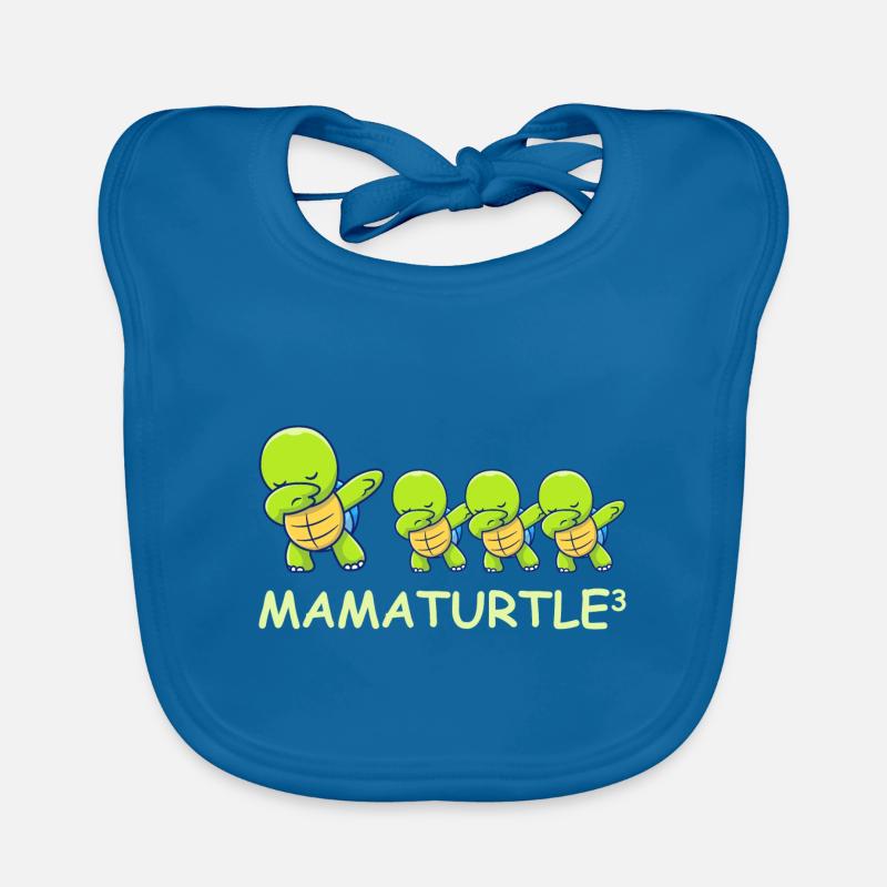 Schwanger werdene Mutter Drillinge Schildkröte Baby Bio-Lätzchen