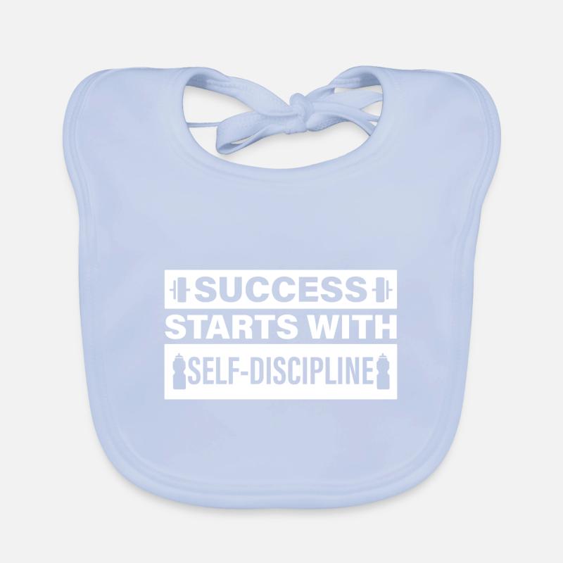 Success Starts With Discipline 2 Organic Baby Bibs