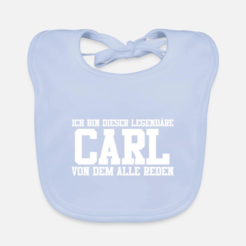 Carl Name Design Baby Bio-Lätzchen