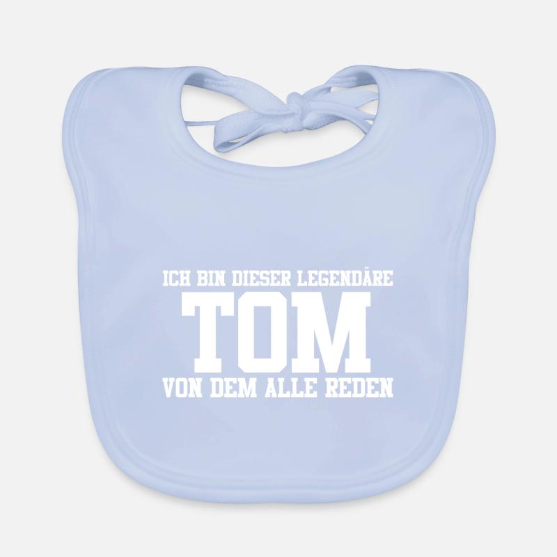 Tom Name Design Baby Bio-Lätzchen