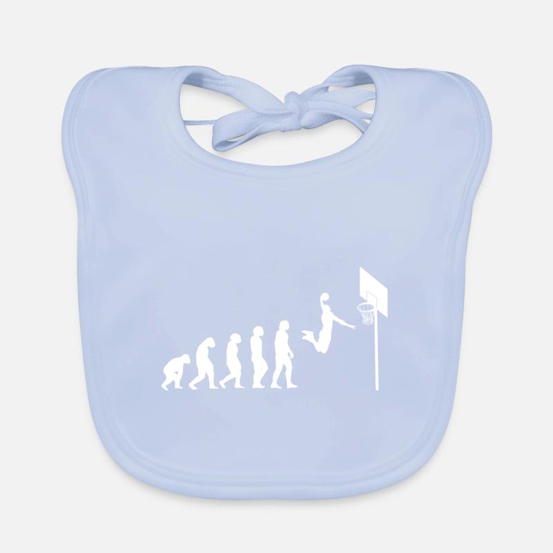 Basketball evolution Organic Baby Bibs