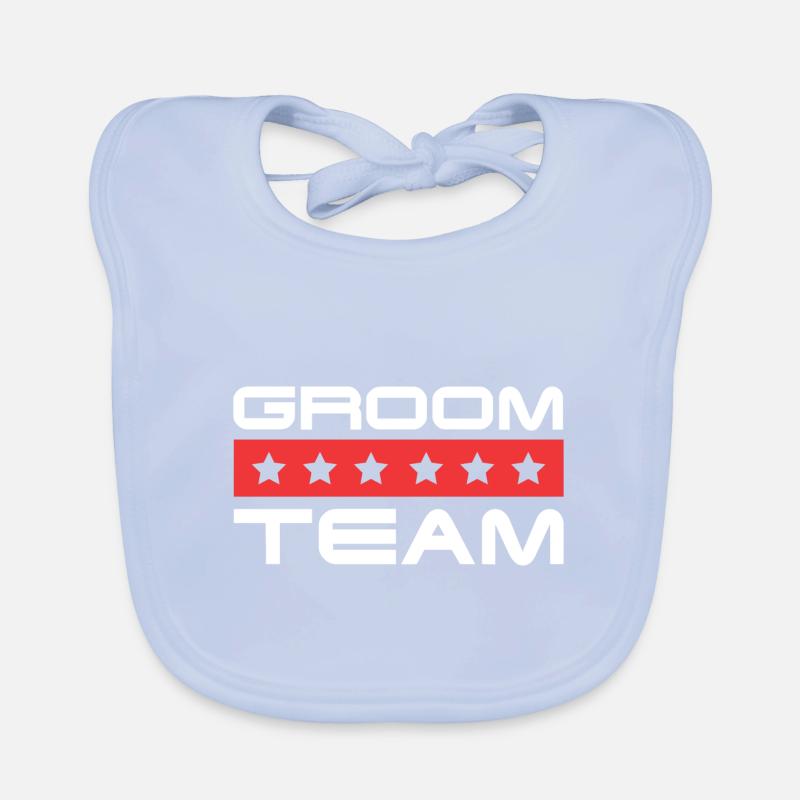 Groom Crew Organic Baby Bibs