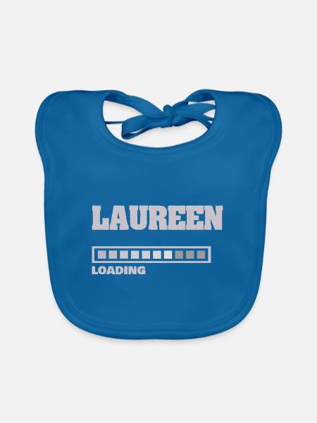 Baby Laureen - Baby Bio-Lätzchen - Pfauenblau - Vorne