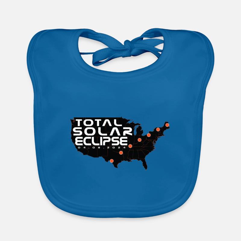 Path of Totality Lover Total Solar Eclipse Map Baby Bio-Lätzchen