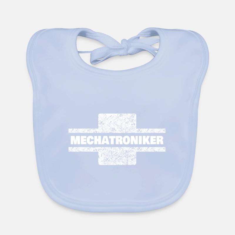 Occupation Mechatronics Technician Organic Baby Bibs