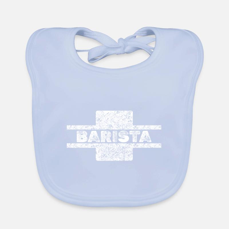 Gift for barista Organic Baby Bibs