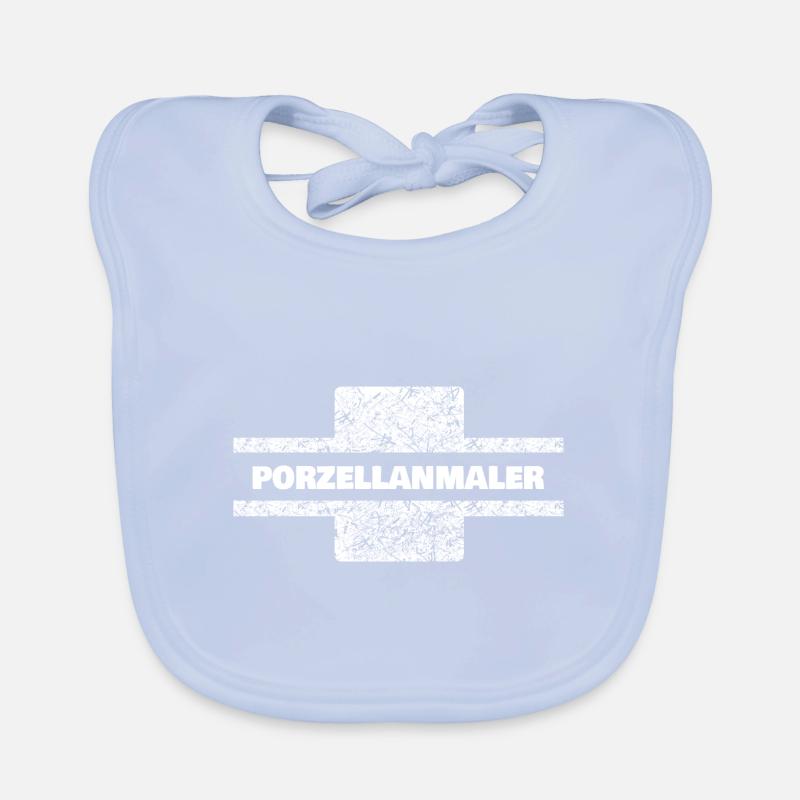 Porcelain Painter Organic Baby Bibs