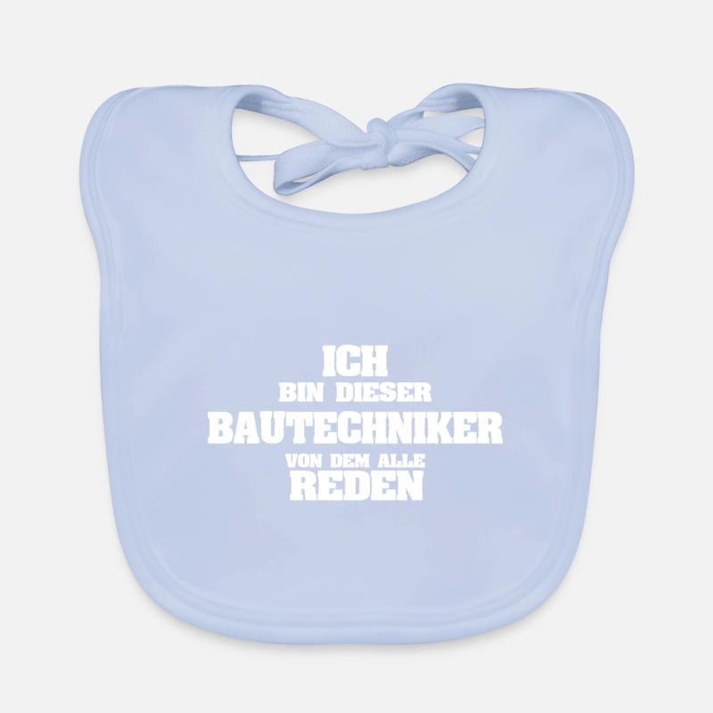 Profession Technicien en construction Bavoir bio Bébé