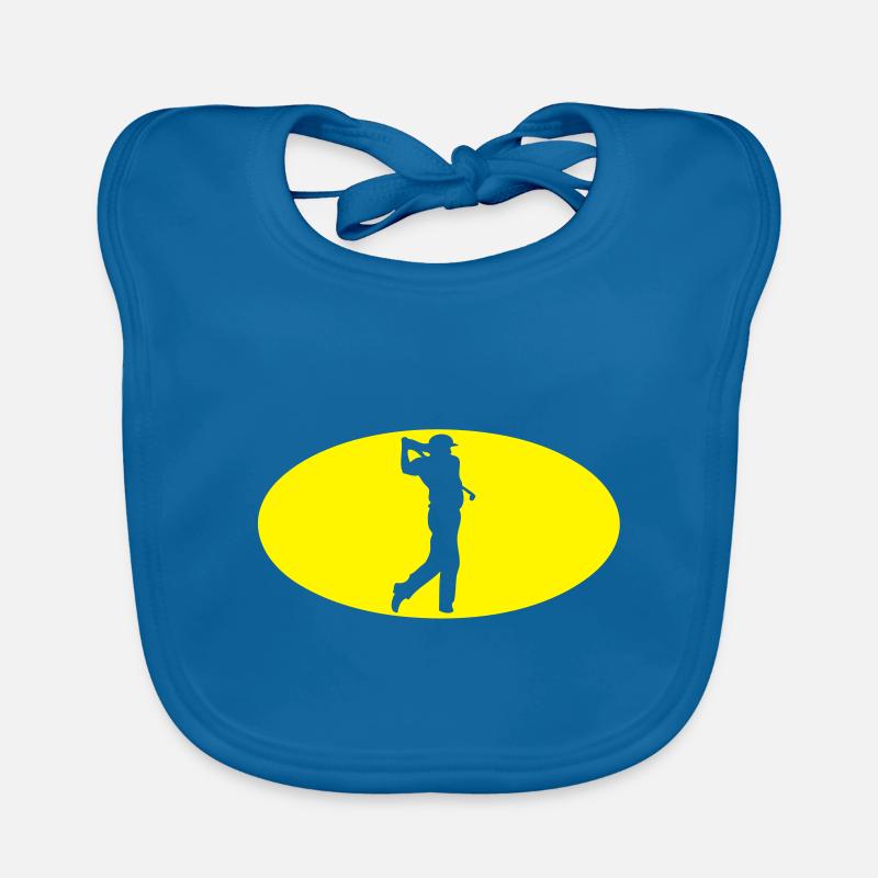 Logo Golfschwung Baby Bio-Lätzchen