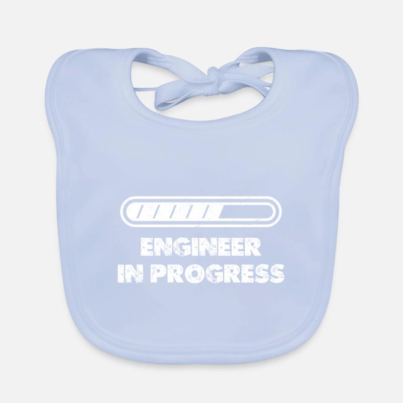 Engineer in Work Nerd Geek Technology Lover Organic Baby Bibs